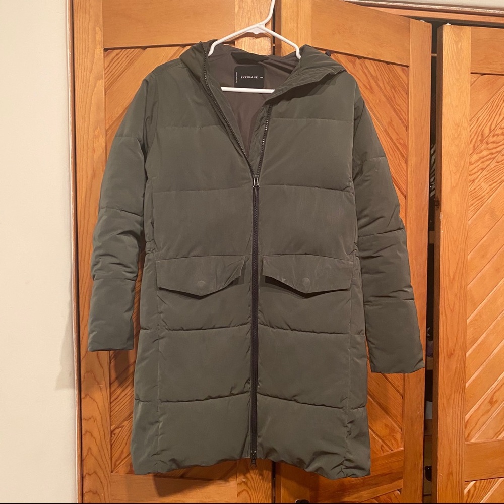 Everlane Long Puffer Jacket